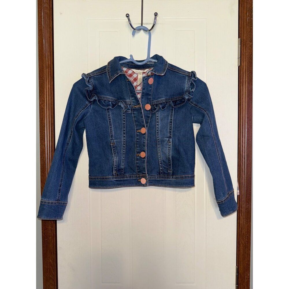 Matilda Jane Just Imagine Crop Denim Jacket Size 8